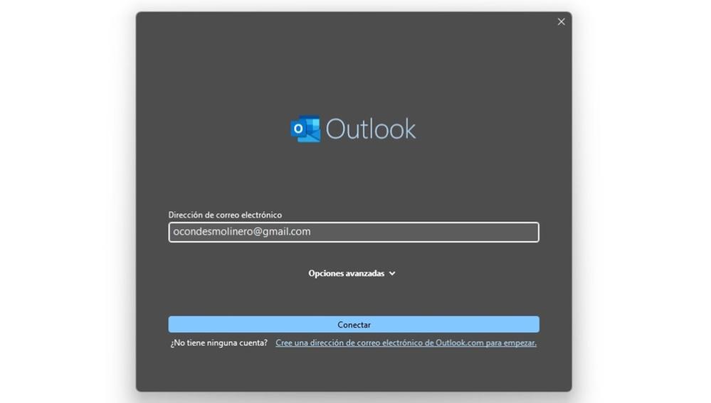 Vincular Outlook a Gmail
